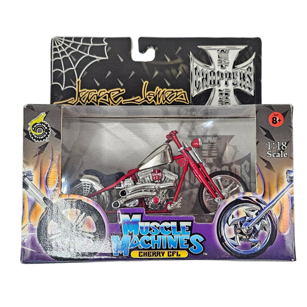 Muscle Machines - Cherry CFL - 2003 West Coast Choppers Series *1/18 Scale* - Top CollectiblesDiecastMuscle Machines