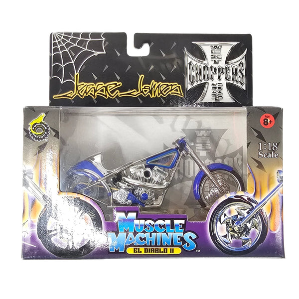 Muscle Machines - EL Diablo II - 2003 West Coast Choppers Series *1/18 Scale* - Top CollectiblesDiecastMuscle Machines