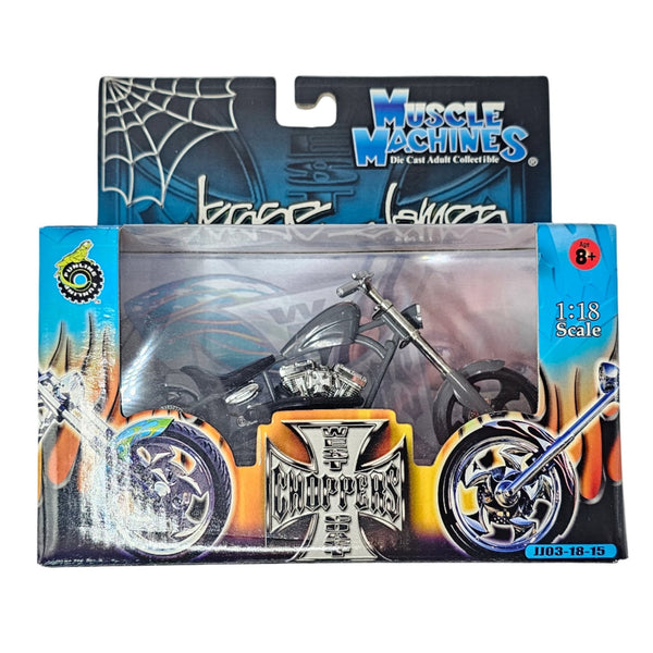 Muscle Machines - El Diablo Rigid - 2003 West Coast Choppers Series *1/18 Scale* - Top CollectiblesDiecastMuscle Machines