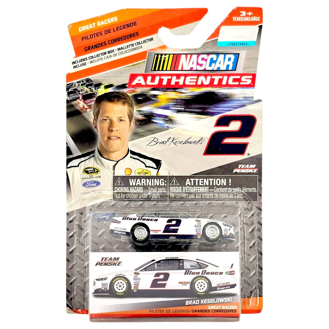 Nascar Authentics - Brad Keselowski Ford Fusion Stock Car - Top CollectiblesDiecastNascar Authentics