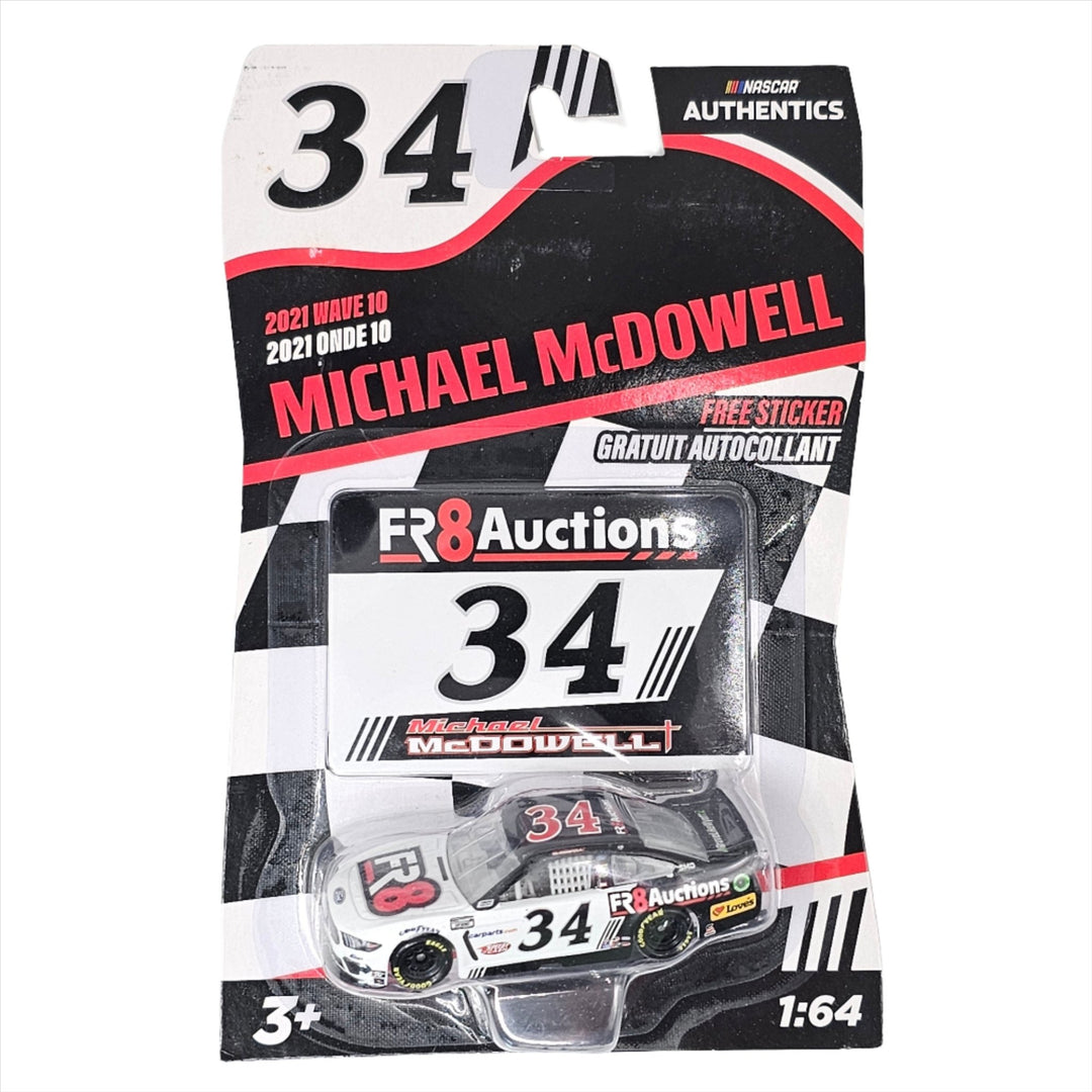 Nascar Authentics - Michael McDowell Ford Mustang Stock Car - 2021 - Top CollectiblesDiecastNascar Authentics