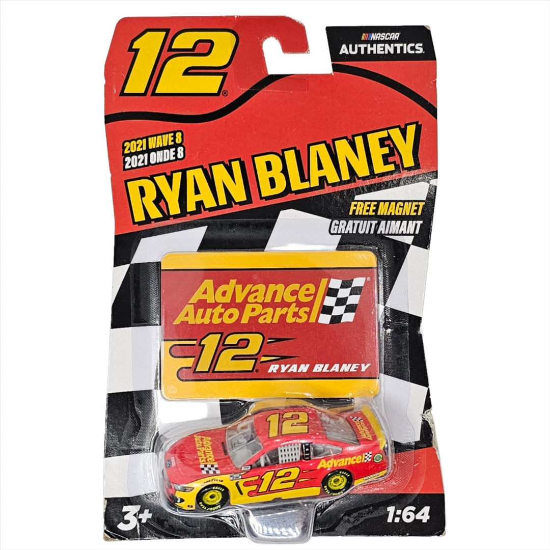 Nascar Authentics - Ryan Blaney Ford Mustang Stock Car - 2021 - Top CollectiblesDiecastNascar Authentics