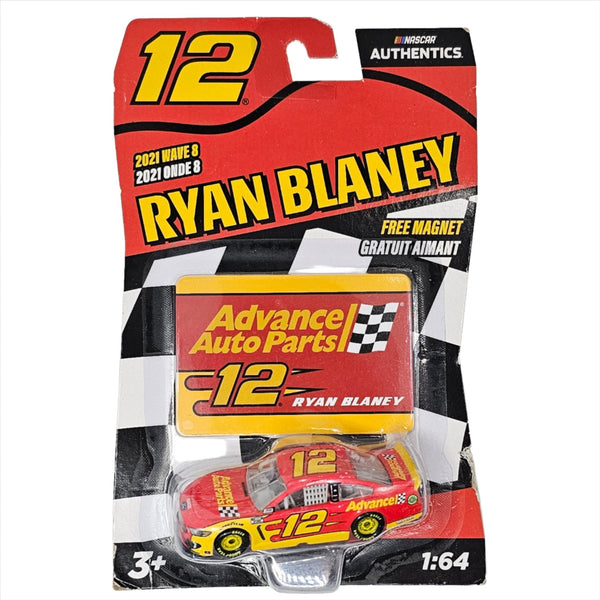 Nascar Authentics - Ryan Blaney Ford Mustang Stock Car - 2021 - Top CollectiblesDiecastNascar Authentics