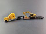 Norscot - Peterbilt 389 W/ Trail King Trailer & Caterpillar 315C L - *1:87 Scale* - Top CollectiblesDiecastNorscot