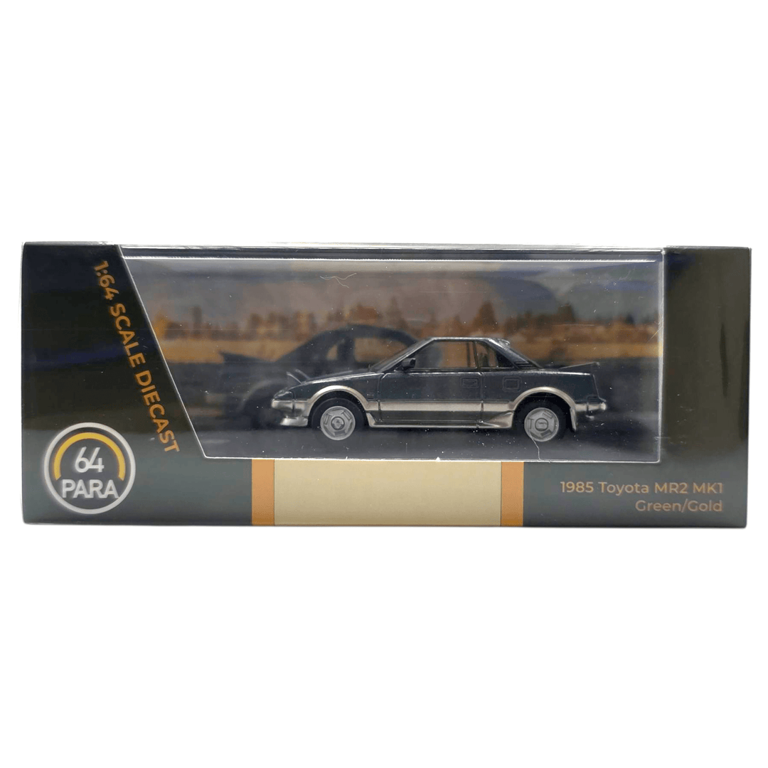 Para64 - 1985 Toyota MR2 MK1 - Green / Gold - Top CollectiblesDiecastPara64
