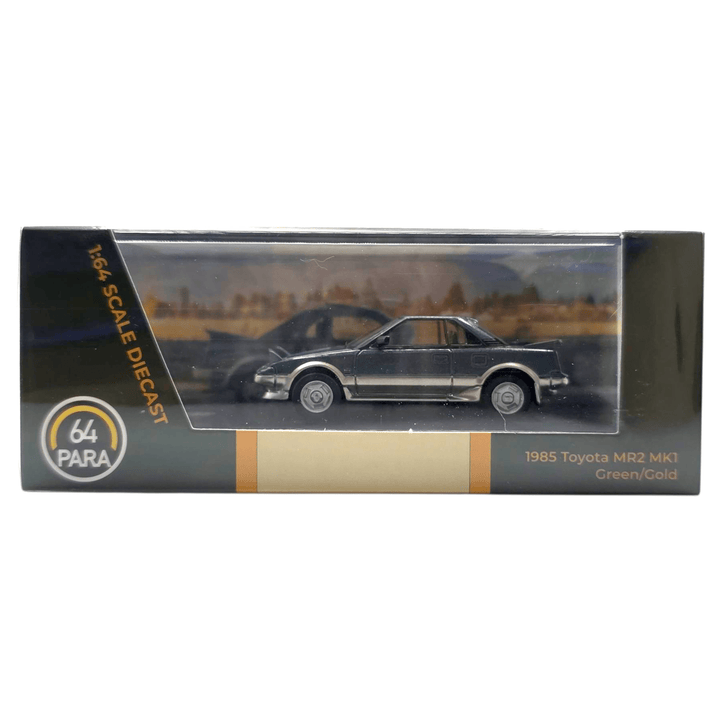 Para64 - 1985 Toyota MR2 MK1 - Green / Gold - Top CollectiblesDiecastPara64