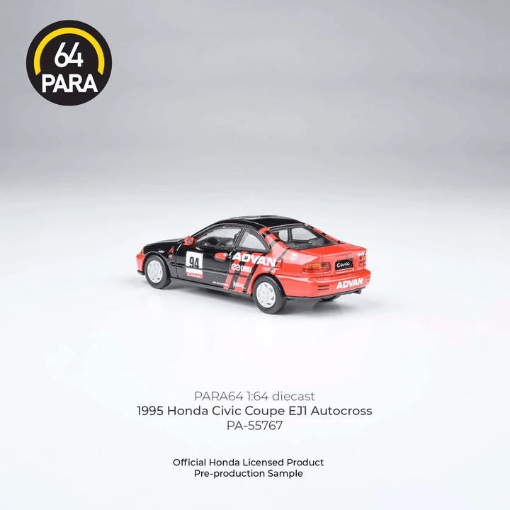 Para64 - 1995 Honda Civic Coupe EJ1 - Autocross - Top CollectiblesDiecastPara64