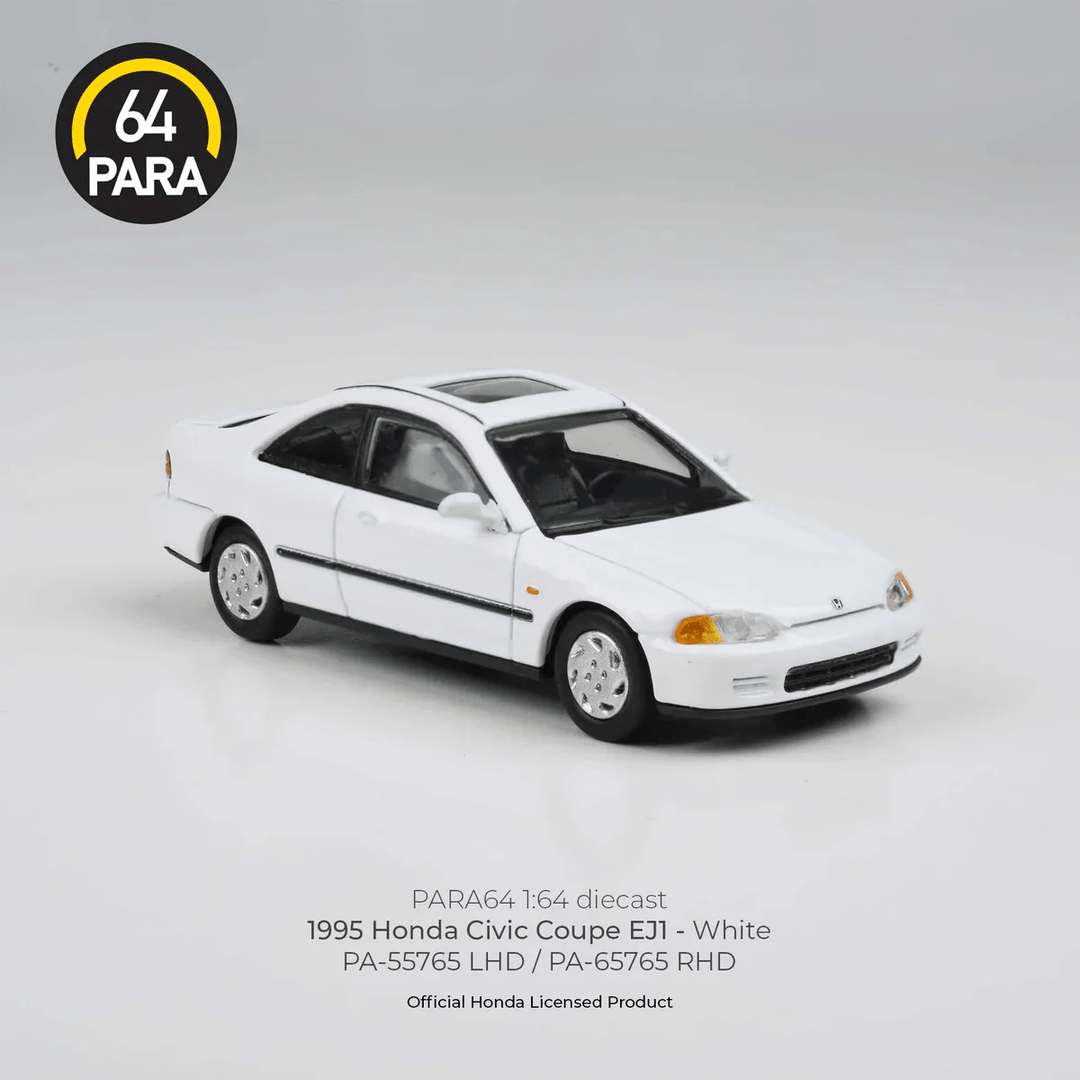 Para64 - 1995 Honda Civic Coupe EJ1 - White - Top CollectiblesDiecastPara64