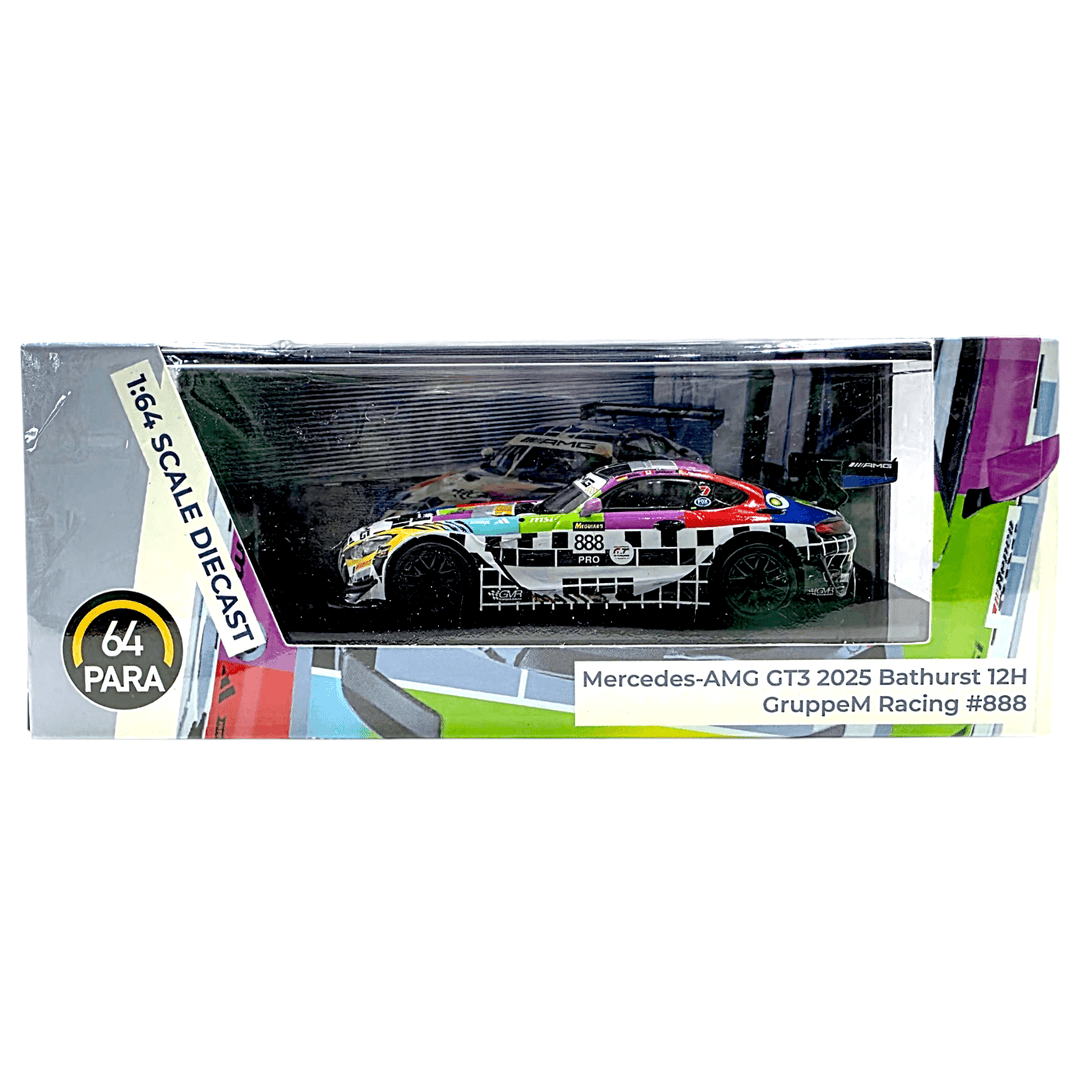 Para64 - Mercedes - AMG GT3 EVO - 2025 Bathurst 12H GruppeM Racing 888 - Top CollectiblesDiecastPara64