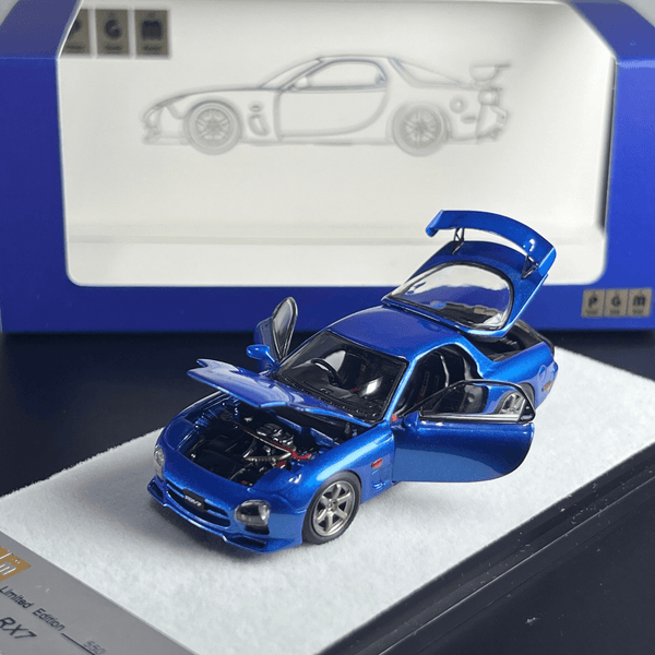 PGM - Mazda RX - 7 FD3S - Blue (Regular Base) *Limited to 999 Pcs* - Top CollectiblesDiecastPGM