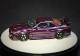 PGM X One Model - Nissan Skyline GT - R R34 Z - Tune "Midnight Purple" (Luxury Base) *Limited to 999 Pieces* - Top CollectiblesDiecastPGM