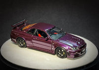 PGM X One Model - Nissan Skyline GT - R R34 Z - Tune "Midnight Purple" (Luxury Base) *Limited to 999 Pieces* - Top CollectiblesDiecastPGM