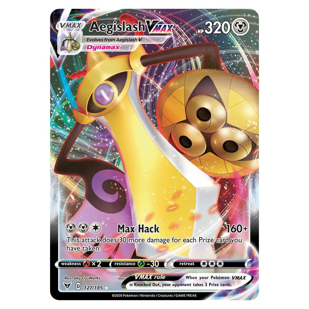 Pokemon - Aegislash VMAX - 127 - Rare Holo VMAX - Vivid Voltage - Top CollectiblesPokémon SinglePokémon