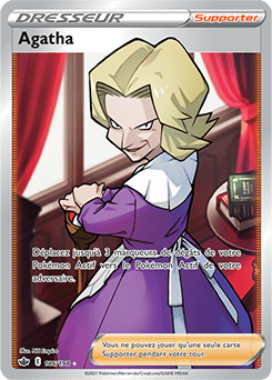 Pokemon - Agatha - 186/198 - Ultra Rare - Sword & Shield: Chilling Rei Top Collectibles Pokemon - Agatha - 186/198 - Ultra Rare - Sword & Shield: Chilling Rei Top Collectibles