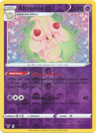 Pokemon - Alcremie - 081/185 - Rare Reverse Holo - Sword & Shield: Vivid Voltage Series - Top CollectiblesCollectible CardsPokémon