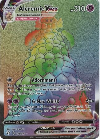 Pokemon - Alcremie VMAX - 073/072 - Hyper Rare - Shining Fates Series - Top CollectiblesCollectible CardsPokémon