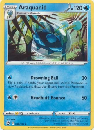 Pokemon - Araquanid - 048/195 - Uncommon - Sword &amp; Shield: Silver Tempest Series - Top CollectiblesCollectible CardsPokémon