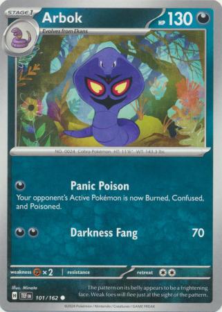 Pokemon - Arbok - 101/162 - Common - Scarlet & Violet: Temporal Forces Singles - Top CollectiblesCollectible CardsPokémon