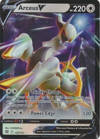 Pokemon - Arceus V - 122/172 - Ultra Rare - Sword & Shield: Brilliant Stars Series - Top CollectiblesCollectible CardsPokémon