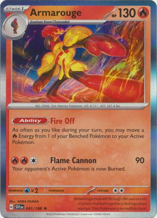 Pokemon - Armarouge - 041/198 - Holo Rare - Scarlet & Violet (Base Set) Serie - Top CollectiblesCollectible CardsPokémon