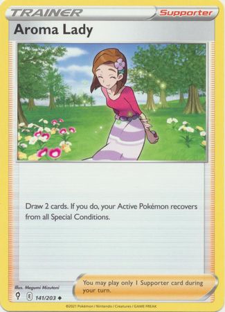 Pokemon - Aroma Lady - 141/203 - Uncommon - Sword &amp; Shield: Evolving Skies Series - Top CollectiblesCollectible CardsPokémon