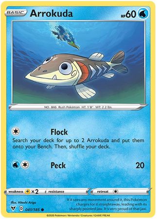 Pokemon - Arrokuda - 041/185 - Common - Sword & Shield: Vivid Voltage Series - Top CollectiblesCollectible CardsPokémon