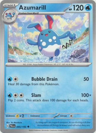 Pokemon - Azumarill - 045/193 - Uncommon - Scarlet &amp; Violet: Paldea Evolved Series - Top CollectiblesCollectible CardsPokémon