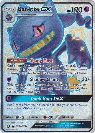 Pokemon - Banette GX - SV61/SV94 - Shiny Ultra Rare - Hidden Fates Series - Top CollectiblesCollectible CardsPokémon