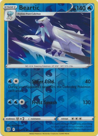 Pokemon - Beartic - 043/172 - Uncommon Reverse Holo - Sword & Shield: Brilliant Stars Series - Top CollectiblesCollectible CardsPokémon