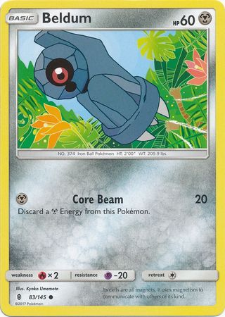 Pokemon - Beldum - 83/145 - Common - Sun &amp; Moon: Guardians Rising Series - Top CollectiblesCollectible CardsPokémon