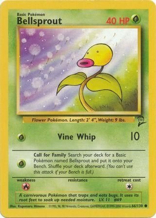 Pokemon - Bellsprout - 66/130 - Common - Base Set 2 Series - Top CollectiblesCollectible CardsPokémon