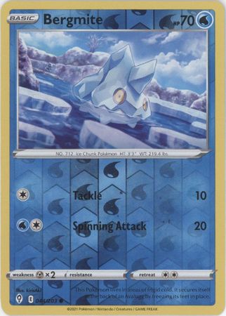Pokemon - Bergmite - 044/203 - Common Reverse Holo - Sword &amp; Shield: Evolving Skies Series - Top CollectiblesCollectible CardsPokémon