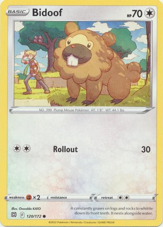 Pokemon - Bidoof - 120/172 - Common - Sword &amp; Shield: Brilliant Stars Series - Top CollectiblesCollectible CardsPokémon
