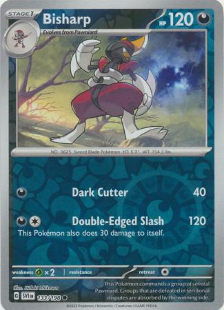 Pokemon - Bisharp - 133/198 - Common Reverse Holo - Scarlet &amp; Violet (Base Set) Series - Top CollectiblesCollectible CardsPokémon