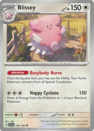 Pokemon - Blissey - 145/198 - Uncommon - Scarlet &amp; Violet (Base Set) Series - Top CollectiblesCollectible CardsPokémon