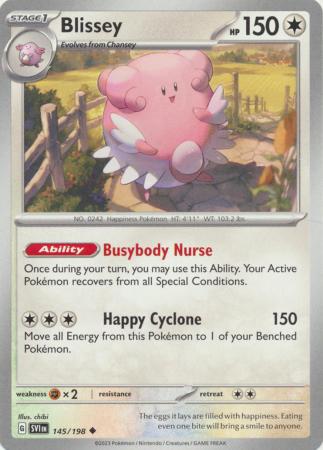 Pokemon - Blissey - 145/198 - Uncommon - Scarlet & Violet (Base Set) Series - Top CollectiblesCollectible CardsPokémon