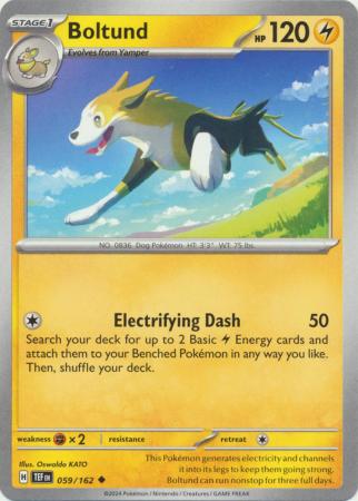 Pokemon - Boltund - 059/162 - Uncommon - Scarlet &amp; Violet: Temporal Forces Singles - Top CollectiblesCollectible CardsPokémon