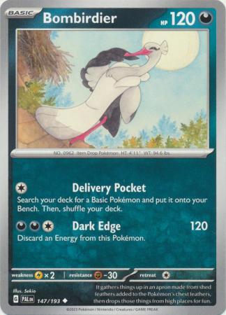 Pokemon - Bombirdier - 147/193 - Uncommon - Scarlet &amp; Violet: Paldea Evolved Series - Top CollectiblesCollectible CardsPokémon