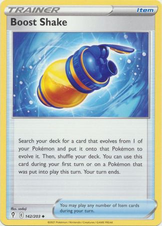 Pokemon - Boost Shake - 142/203 - Uncommon - Sword &amp; Shield: Evolving Skies Series - Top CollectiblesCollectible CardsPokémon