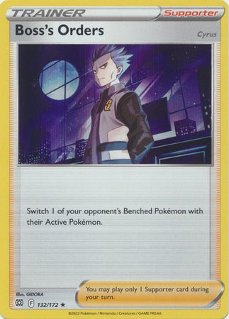 Pokemon - Boss's Orders - 132/172 - Holo Rare - Sword & Shield: Brilliant Stars Series - Top CollectiblesCollectible CardsPokémon