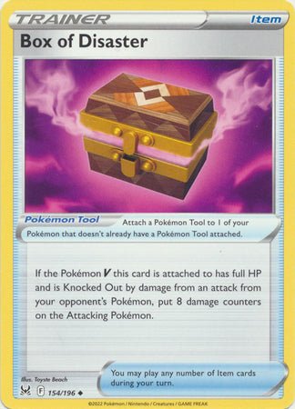 Pokemon - Box of Disaster - 154/196 - Uncommon - Sword &amp; Shield: Lost Origin Series - Top CollectiblesCollectible CardsPokémon