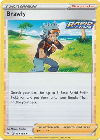 Pokemon - Brawly - 131/198 - Uncommon - Sword &amp; Shield: Chilling Reign Series - Top CollectiblesCollectible CardsPokémon