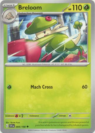 Pokemon - Breloom - 004/198 - Uncommon - Scarlet &amp; Violet (Base Set) Series - Top CollectiblesCollectible CardsPokémon