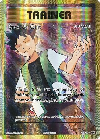 Pokemon - Brock's Grit - 107/108 - Full Art Ultra Rare - XY: Evolutions Series - Top CollectiblesCollectible CardsPokémon