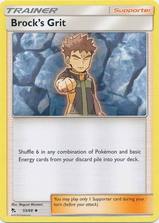 Pokemon - Brock's Grit - 53/68 - Uncommon - Hidden Fates Series - Top CollectiblesCollectible CardsPokémon