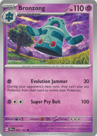 Pokemon - Bronzong - 069/162 - Uncommon - Scarlet &amp; Violet: Temporal Forces Singles - Top CollectiblesCollectible CardsPokémon