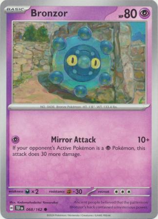 Pokemon - Bronzor - 068/162 - Common - Scarlet & Violet: Temporal Forces Singles - Top CollectiblesCollectible CardsPokémon