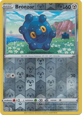 Pokemon - Bronzor - 101/163 - Common Reverse Holo - Sword &amp; Shield: Battle Styles Singles - Top CollectiblesCollectible CardsPokémon