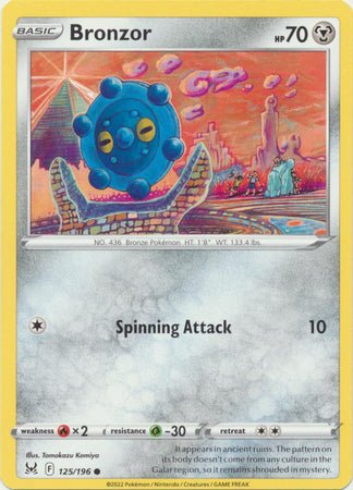 Pokemon - Bronzor - 125/196 - Common - Sword &amp; Shield: Lost Origin Series - Top CollectiblesCollectible CardsPokémon