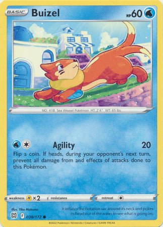 Pokemon - Buizel - 038/172 - Common - Sword & Shield: Brilliant Stars Series - Top CollectiblesCollectible CardsPokémon